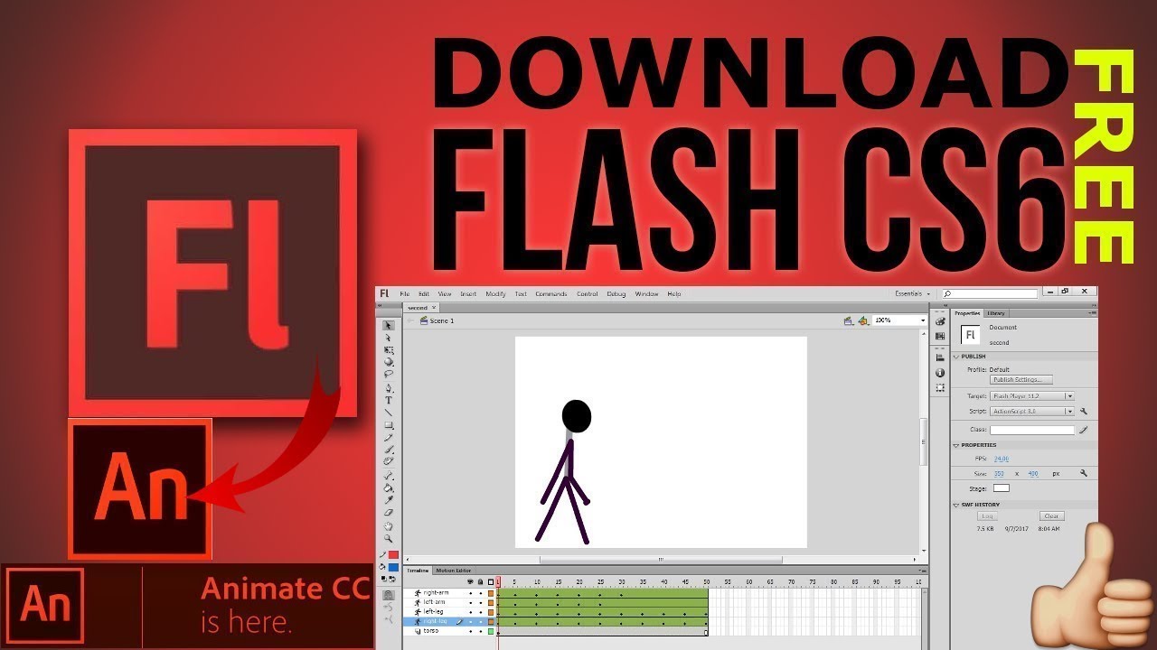 Adobe flash animation download